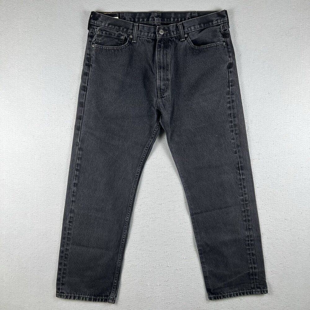 Levi’s 505 Jeans Men’s 40x32 Black‎ Denim Regular Fit Mid Rise Pants